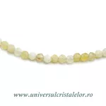 Colier opal galben rotund fatetat - 3,2 mm Colier opal galben rotund fatetat - 3,2 mm