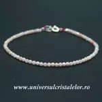 Bratara opal roz rotund fatetat - 2,5 mm Bratara opal roz rotund fatetat - 2,5 mm