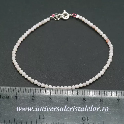 Bratara opal roz rotund fatetat - 2,5 mm Bratara opal roz rotund fatetat - 2,5 mm