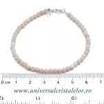 Bratara opal roz rotund fatetat - 3.5mm Bratara opal roz rotund fatetat - 3.5mm