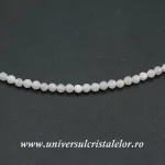 Colier opal roz rotund fatetat - 2,5mm Colier opal roz rotund fatetat - 2,5mm