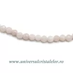 Colier opal roz rotund fatetat - 3,5 mm Colier opal roz rotund fatetat - 3,5 mm