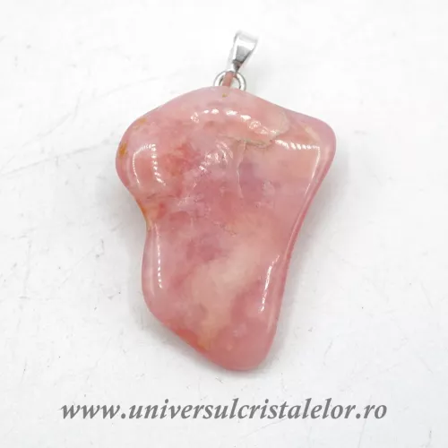 Pandantiv opal roz unicat m1