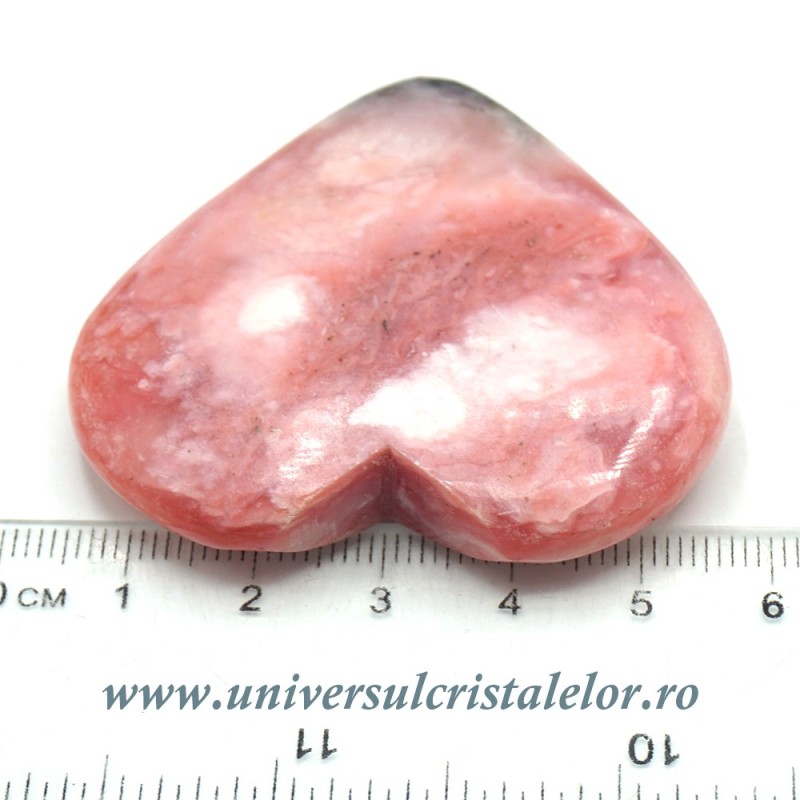 Inima opal roz