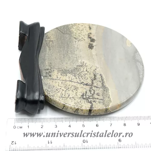 Piatra peisaj placa slefuita pe suport de lemn m3