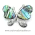 Brosa pandantiv abalone - fluture