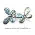 Brosa pandantiv abalone - fluturi
