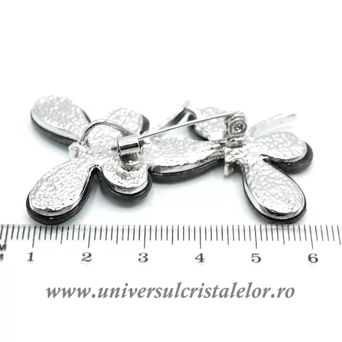 Brosa pandantiv abalone - fluturi