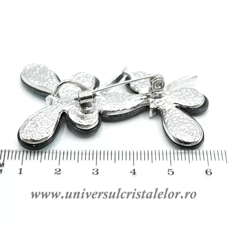 Brosa pandantiv abalone - fluturi