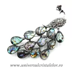 Brosa pandantiv abalone - paun