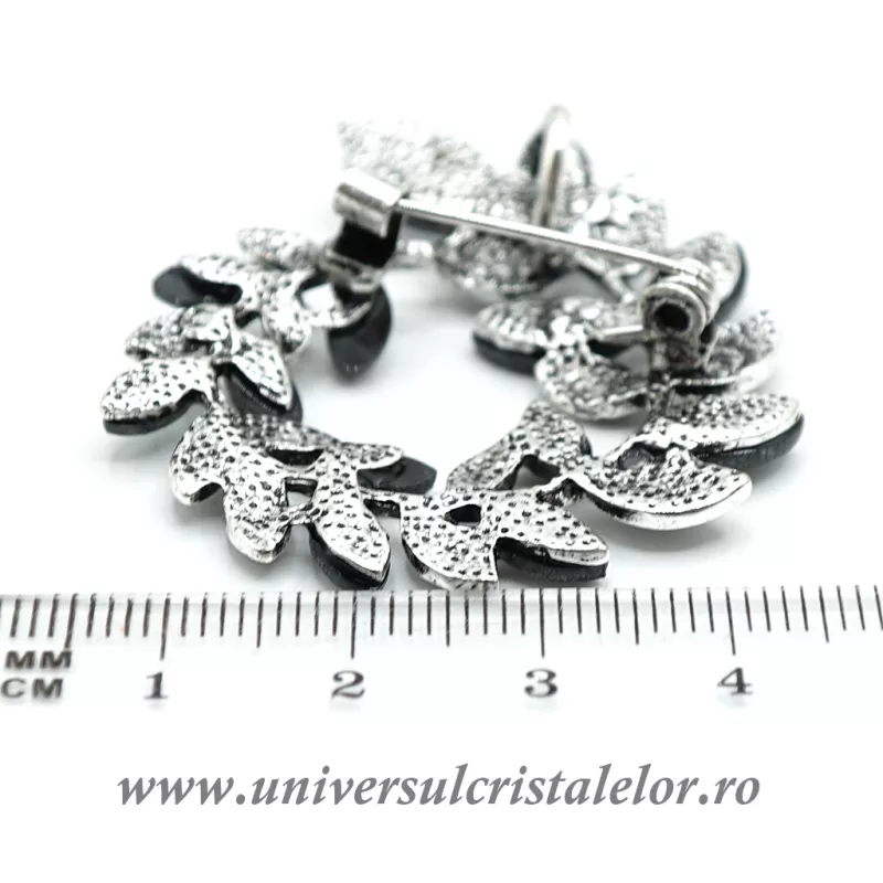 Brosa pandantiv abalone - frunza