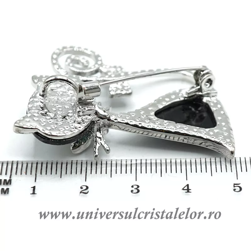 Brosa pandantiv abalone - pisica