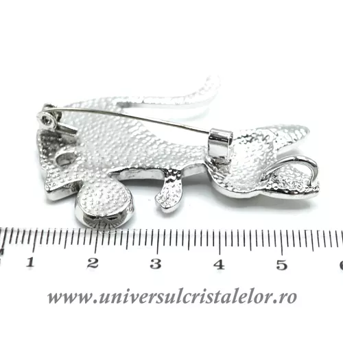 Brosa pandantiv abalone - pisica 05