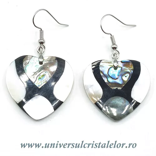 Cercei scoica paua (abalone) inima Cercei scoica paua (abalone) inima