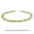 Bratara peridot rotund fatetat - 4,4mm
