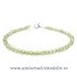 Bratara peridot rotund slefuit - 3,5mm