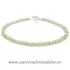 Bratara peridot rotund fatetat - 3 mm