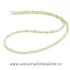 Colier peridot rotund fatetat - 3 mm