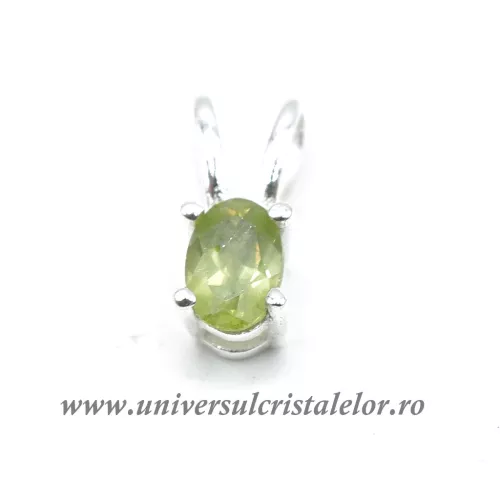 Pandantiv peridot oval fatetat