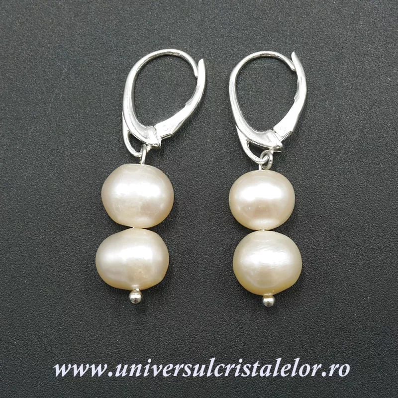 Cercei perle 8 mm Cercei perle 8 mm