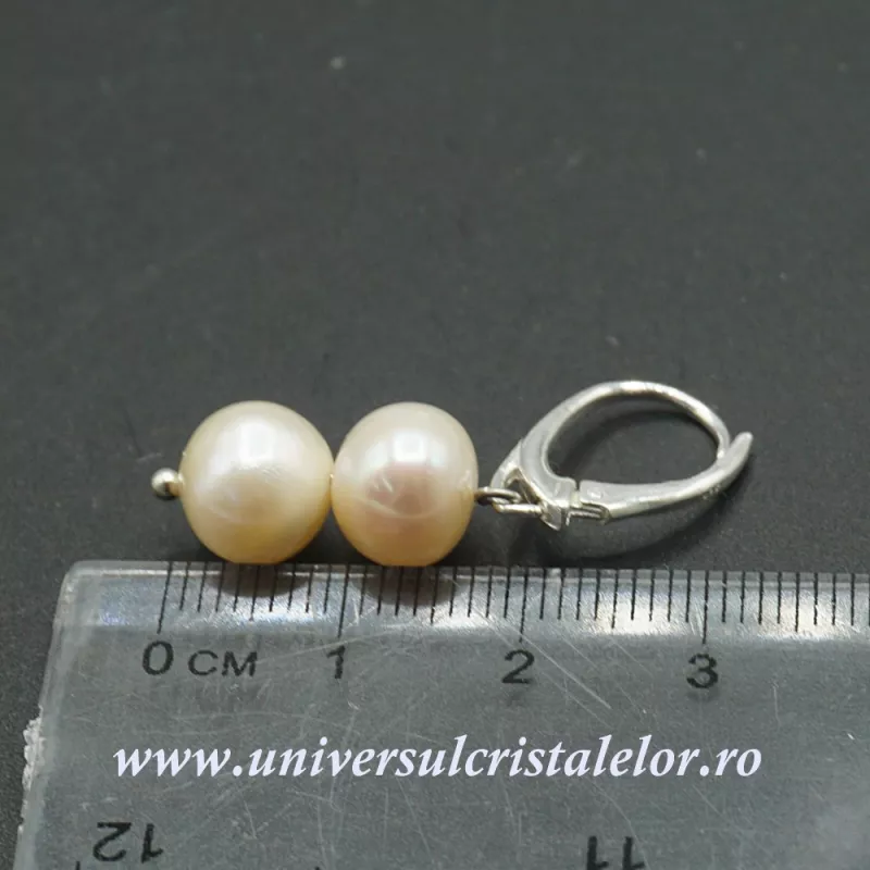Cercei perle 8 mm Cercei perle 8 mm