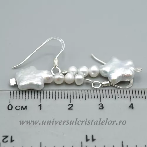 Cercei perle albe argint m4