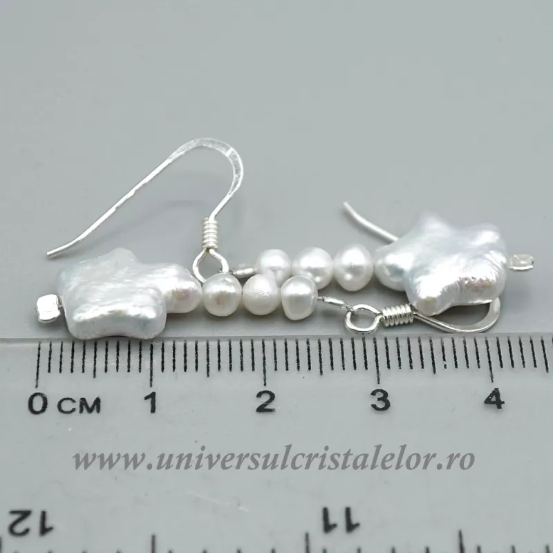 Cercei perle albe argint m4