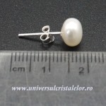 Cercei perle 8 mm