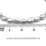 Colier perle gri m02