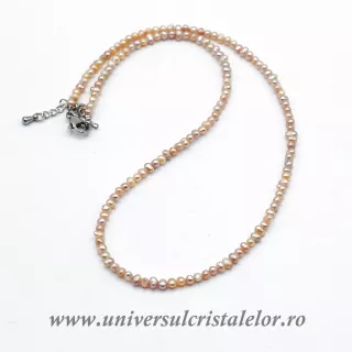 Colier perle cu inchizatoare de inox m1