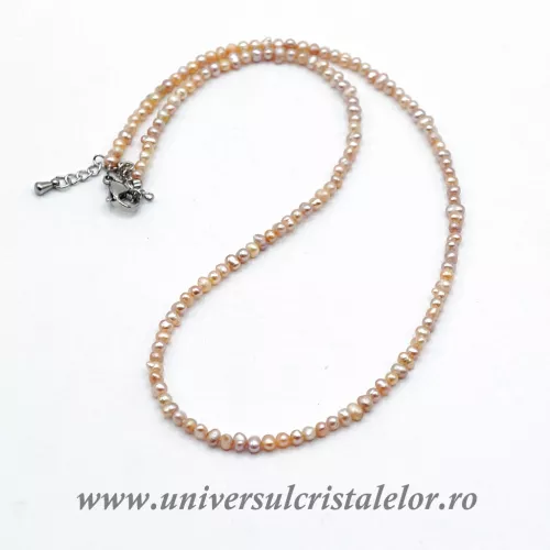 Colier perle cu inchizatoare de inox m1