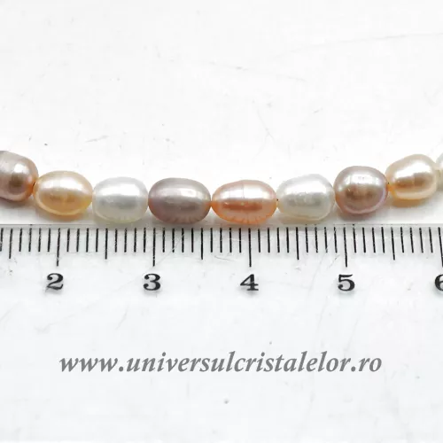 Colier perle multicolor