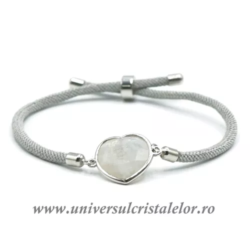 Bratara piatra lunii inima reglabila 