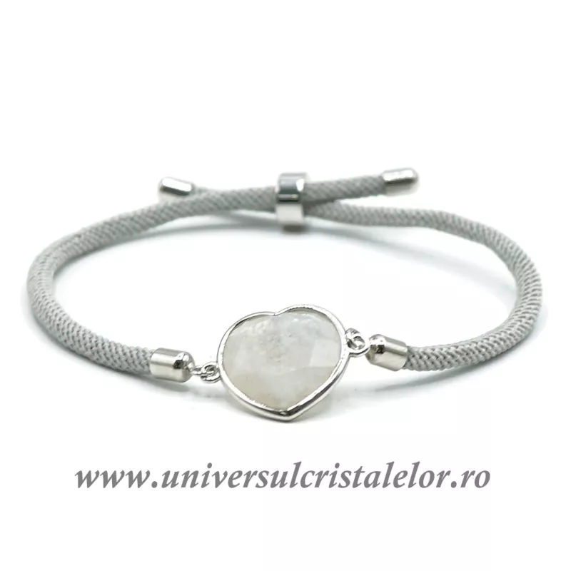 Bratara piatra lunii inima reglabila