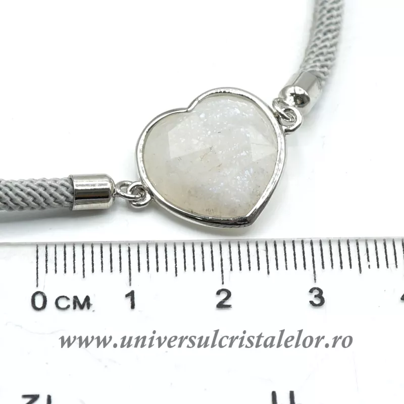 Bratara piatra lunii inima reglabila