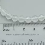 Bratara piatra lunii alba rotund - 6 mm