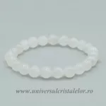 Bratara piatra lunii alba rotund - 8 mm Bratara piatra lunii alba rotund - 8 mm