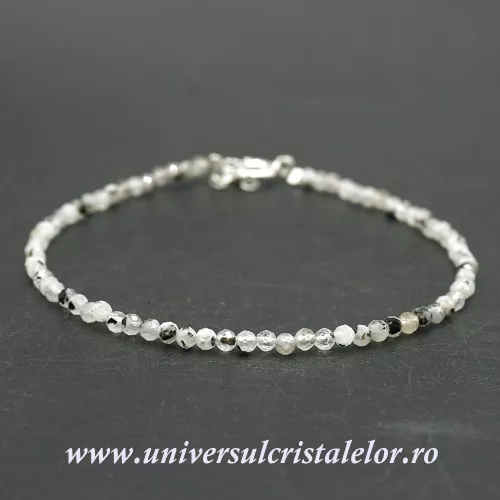 Bratara piatra lunii cu turmalina neagra Bratara piatra lunii cu turmalina neagra
