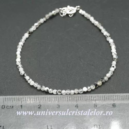 Bratara piatra lunii cu turmalina neagra Bratara piatra lunii cu turmalina neagra