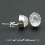 Cercei piatra lunii cabochon oval Cercei piatra lunii cabochon oval