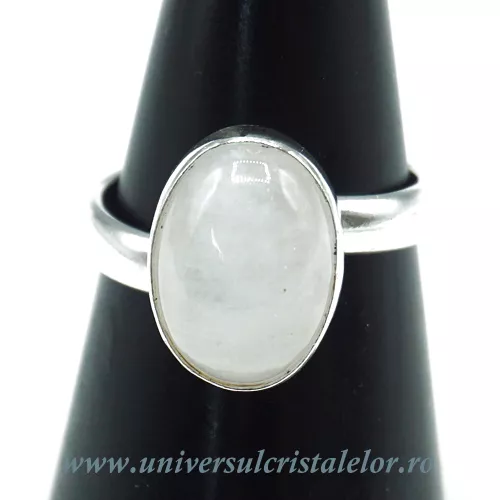 Inel piatra lunii oval reglabil m2