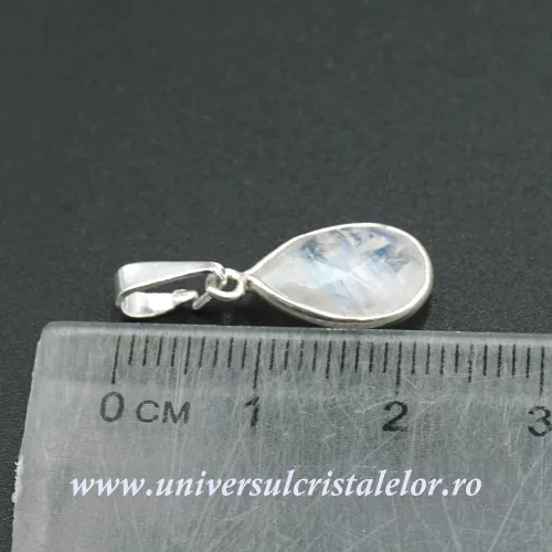 Pandantiv piatra lunii lacrima fatetat - 9/13mm Pandantiv piatra lunii lacrima fatetat - 9/13mm