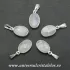 Pandantiv piatra lunii oval fatetat - 9/13mm