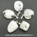 Pandantiv piatra lunii alba Pandantiv piatra lunii alba