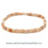 Bratara piatra soarelui naturala cub fatetat pe elastic - 4 mm