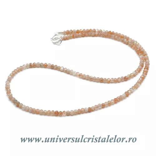 Colier piatra soarelui fatetat Colier piatra soarelui fatetat