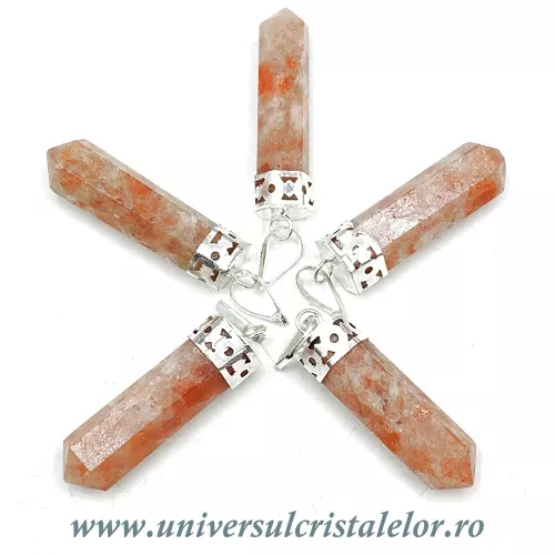 Pandantiv piatra soarelui varf slefuit Pandantiv piatra soarelui varf slefuit