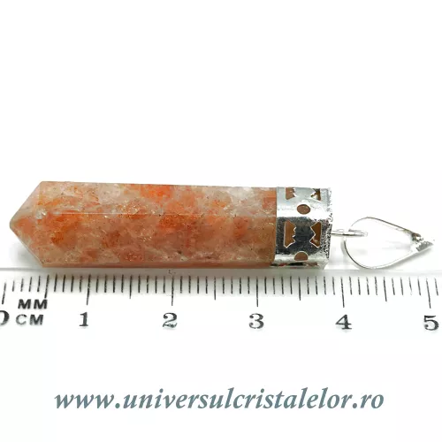 Pandantiv piatra soarelui varf slefuit Pandantiv piatra soarelui varf slefuit