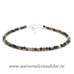 Bratara pietersit rotund fatetat - 2,8mm Bratara pietersit rotund fatetat - 2,8mm
