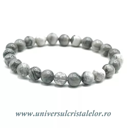 Bratara pinolit rotund - 8 mm Bratara pinolit rotund - 8 mm